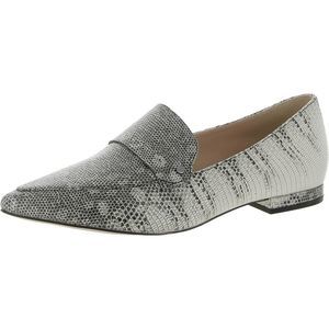 Naturalizer Womens Harlie B/W Patent Leather Snake Print Loafers Shoes NWT